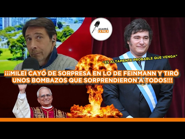 MILEI CAYÓ DE SORPRESA EN LO DE FEINMANN, TIRÓ UNOS BOMBAZOS Y DEJÓ EN SHOCK A TODO EL PAÍS