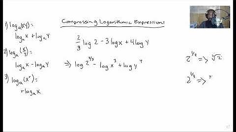 Compressing Logarithmic Expressions (Calculus 1)