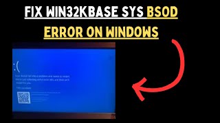 How to Fix SYSTEM_SERVICE_EXCEPTION (win32kbase.sys) BSOD Error on Windows 11