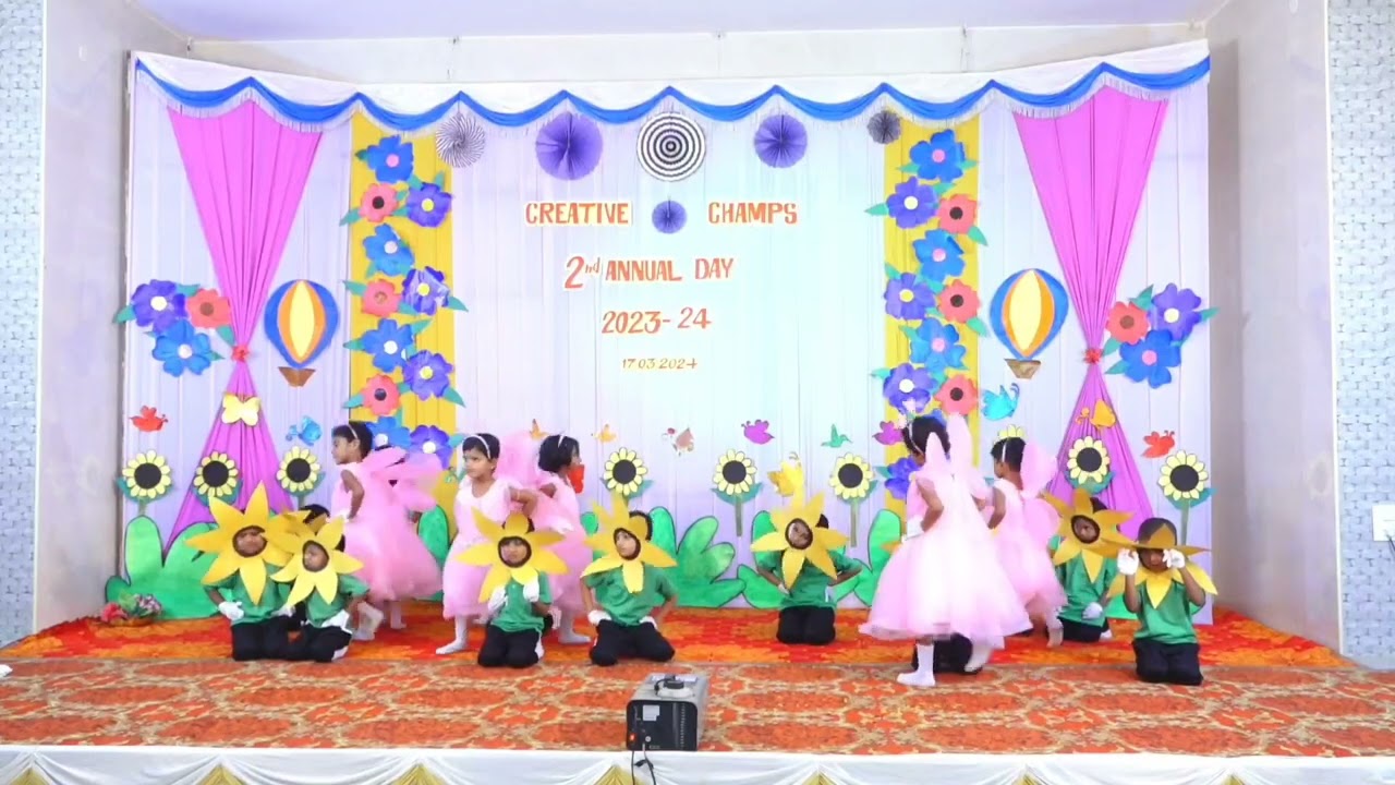 Creative Champs 🌈@Pollachi🌴🌴😍Pre KG kids😍2nd annual day celebration 🎉💐🦋🌻🌻🦋