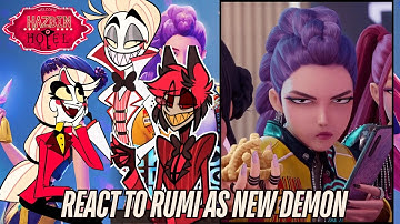 Hazbin Hotel Angels react to rumi | K-pop demon hunters | Lucifer | Gacha life 2