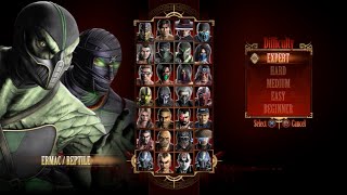 Mortal Kombat 9 - Expert Tag Ladder (Ermac & Reptile/3 Rounds/No Losses)