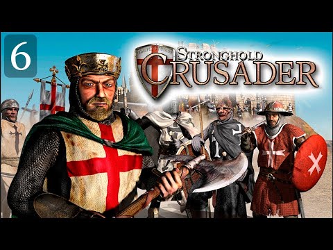 Видео: Stronghold Crusader HD Лорд-Крестоносец VS Два Аббата #6