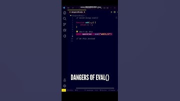 😬😬 Avoid using eval() in JavaScript ES6 #shorts #javascript #programming #coding #shortvideo #js