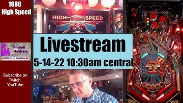 Pinball Livestream - Classic High Speed by Williams 1986 - Run the red light!