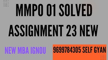 ignou mmpo 01  solved assignment 2022-23  pdf