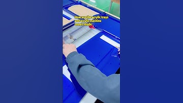 How are the acrylic trays and acrylic machine covers made#acrylicproduct #acrylicdesign #acrylic