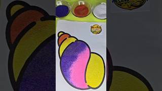 Colorful Shell Sand Art🐚🐚#creative #shorts #youtubeshorts #art