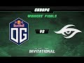 OG vs Secret Game 3 SL i Invitational EU Qualifier Winners Finals LysanderXonora