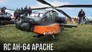 Apache! Big RC Boeing AH 64 Apache Turbine Helicopter | Beautiful  Scale Model Flying At Flight Show