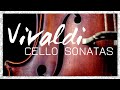 Vivaldi Cello Sonatas - Classical Baroque Music | Reading Focus Melancholic Meditation Relief