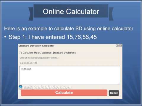 How to Calculate Standard Deviation? - Easycalculation.com