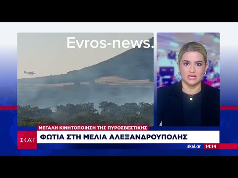 Φωτιά στην Αλεξανδρούπολη: Έκλεισε τμήμα της Εγνατίας Οδού - Προειδοποιητικό μήνυμα από το 112