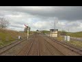 A Train Drivers Cab view of the Settle and Carlisle Route. Part 2 of 3. Ribblehead to Appleby.