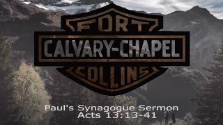 Paul's Synagogue Sermon Acts13:13-41
