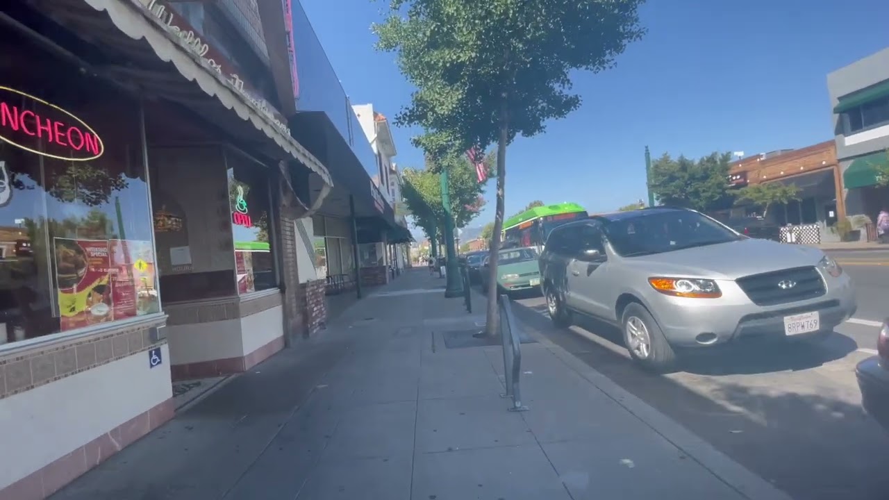 Walking Around Alameda California Downtown