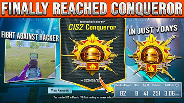 Finally Reached Conqueror in C1S2 😱 - SAMSUNG A3,A5,A7,J2,J5, J7,S5,S6,S7,S9,A10, A20,A30,A50,A70