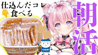 【朝活】仕込んだヨーグルト×ココナッツサブレを食べる。【博衣こより/ホロライブ】