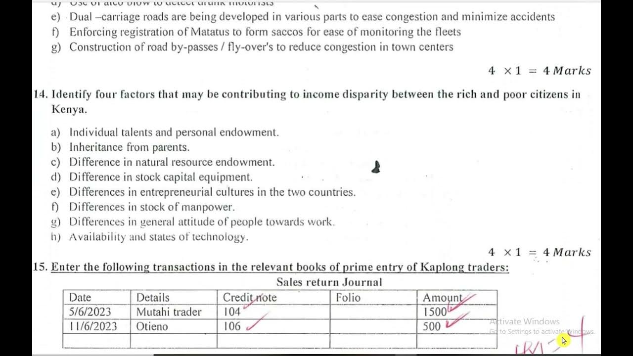 KCSE 2023 BUSINESS STUDIES PAPER 1 PREDICTION YouTube