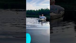 Catching a NORTHERN PIKE on a micro-light fishing rod from a KAYAK #fishing #kayakfishing