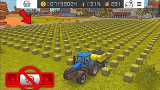 Making Unlimited Grass Square Bales In Fs 18 : Fs 18 Gameplay | Farming Simulator 18 Timelapse #fs18