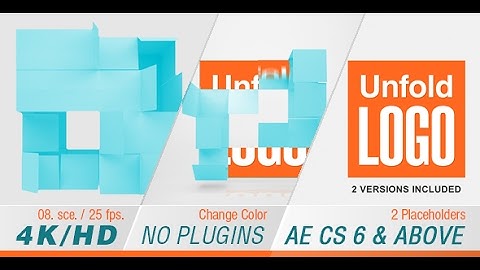 After Effects Template: Unfold Logo Reveal