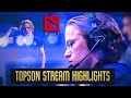 Dota 2 Topson Live Stream Highlights (Funny Moments, Pro Stream)