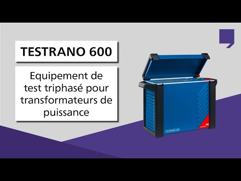 TESTRANO 600 - Equipement de test triphasé pour transformateurs de puissance
