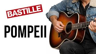 Slow Tempo ‼️ Pompeii - Bastille – Learn Fingerstyle Guitar in Easy Steps