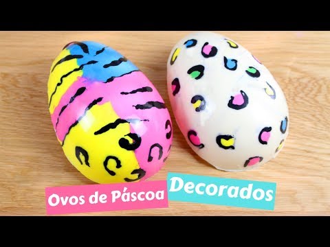 Vídeo: Como Decorar Ovos De Páscoa Com Glitter