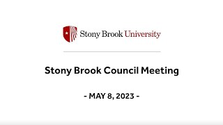 Stony Brook Council Meeting - May 2023