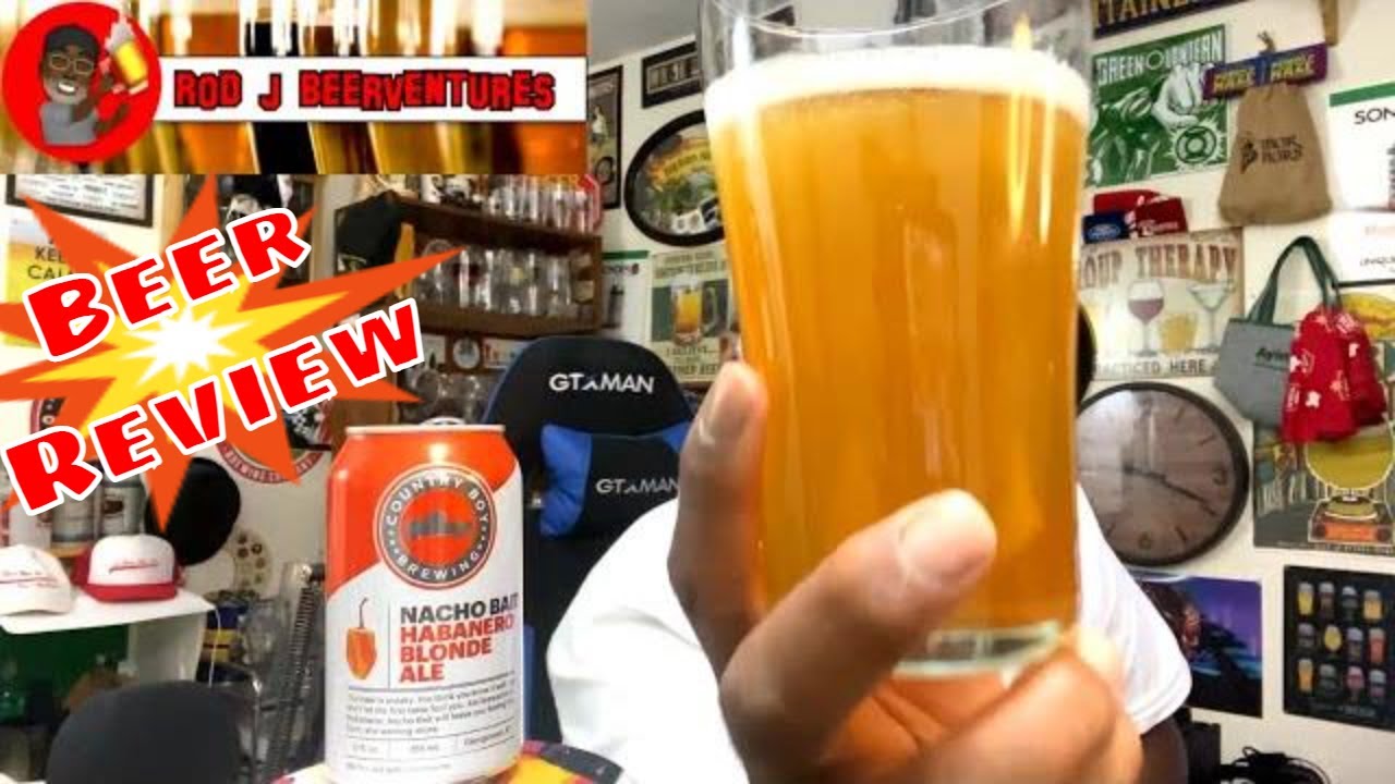 Rod J BeerVentures Country Boy Nacho Bait Habanero Blonde Ale Beer