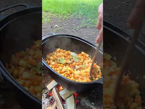 BRUTÁLNA SVIEČKOVÁ NA OHNI 🔥#youtube #viral #food #cooking #subscribe #recipe #nature #asmr #video
