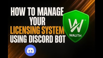 HOW TO MANAGE YOUR AUTHENTICATION LICENSING SYSTEM USING DISCORD BOT