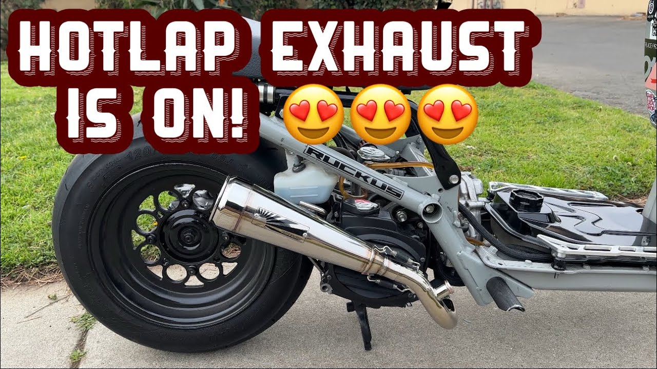 Honda Ruckus: Hotlap Sidewinder Exhaust Install!