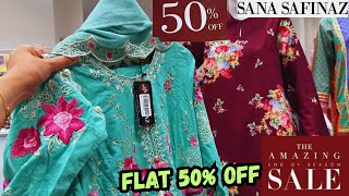 Sana Safinaz FLAT 50% OFF SALE 2026❤️📣 Sanasafinaz Grand Opening Sale 🔥📣❤️
