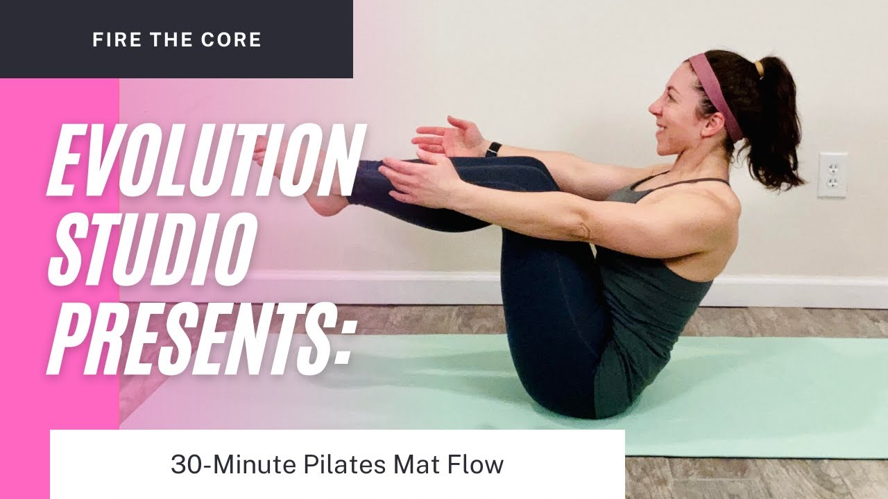 30 MIN ENERGY PILATES Mat Flow (intermediate level) YouTube