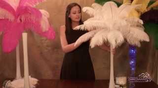 Ostrich Feather Centerpieces How To Make Easy Diy Assembly Instructions