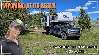 STUNNING Mountains -- EPIC Views -- BOONDOCKING the beartooth highway