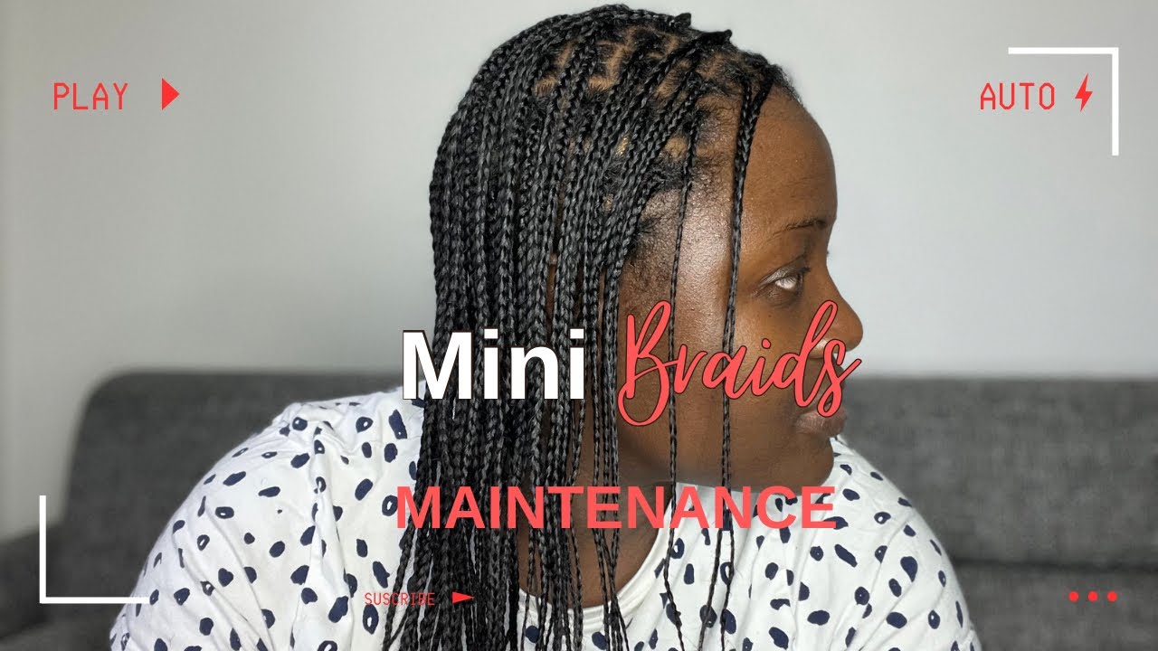 Mini Braids Maintenance // Low Maintenance Hairstyle