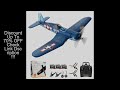 Volantexrc Brushless 500mm F4U Corsair RC Planes for Adults,Upgraded 4-CH RTF RC Plane,One-Key Aerob