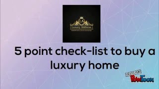 5 points to check before buying home