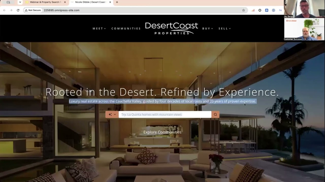 How an agent website and property search generate business