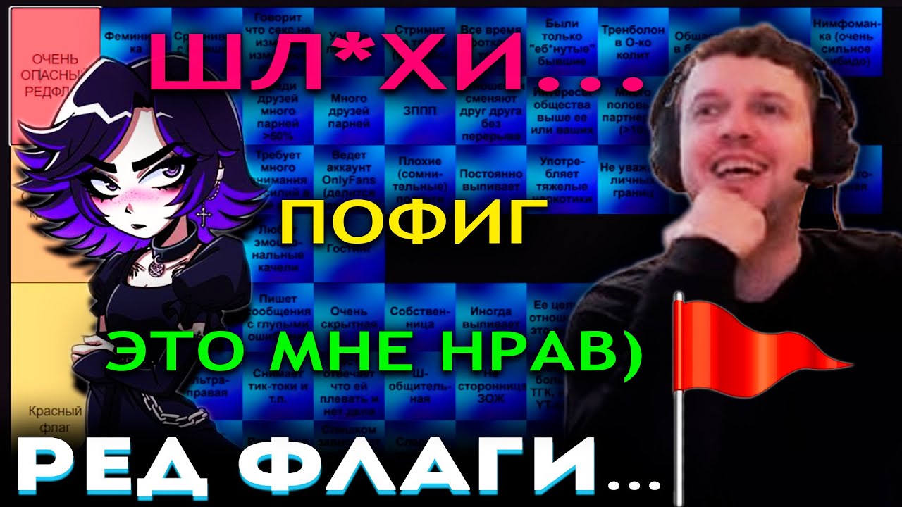 ПАПИЧ ВЫБИРАЕТ РЕД ФЛАГИ 🚩 для ТЯНОК!