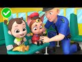 Safety rules in bus + Wheels on the bus Round and Round | Rosoo - Song For Kids | Nursery Rhymes
