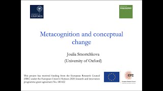 Joulia Smortchkova, PhD | Metacognition and Conceptual Change