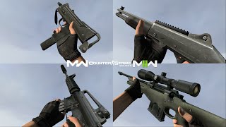 Counter-Strike Source Vanilla Weapons Reanim but in MW2019 MW2022 Weapons Pack Link in Description