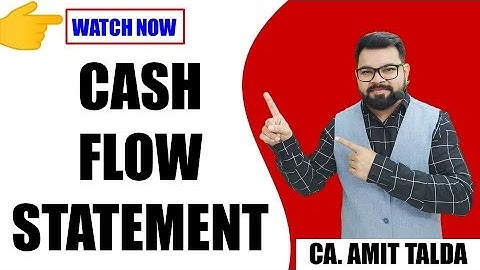 CASH FLOW STATEMENT | QUICK REVISION