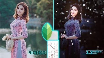 Snapseed Night Bokeh Editing 4 steps || Best  Bokeh effect editing Tricks | Snapseed photoEditing