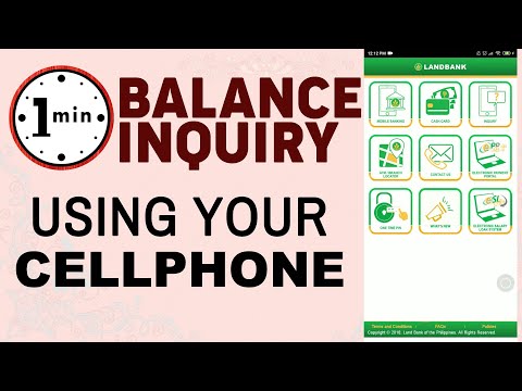 Landbank iAccess | How to Balance Inquiry using cellphone | Quick Balance & Fingerprint Login